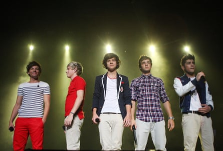 One Direction performing live in 2012.