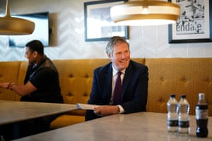 Labour Party leader Sir Keir Starmer during a visit to the Leeds United Foundation at Elland Road in Leeds. Picture date: Wednesday March 31, 2021.