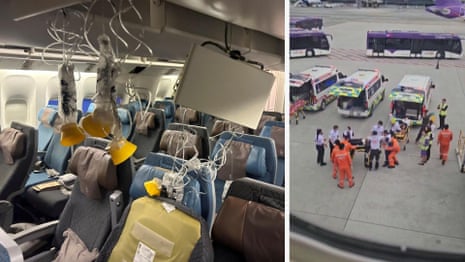 Passageiros retirados de avião da Singapore Airlines após forte turbulência – reportagem em vídeo Passageiros retirados de avião da Singapore Airlines após forte turbulência – reportagem em vídeo