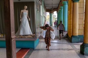 A shopping arcade in Havana, Cuba