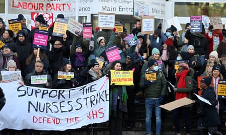 Nurses’ strike in London