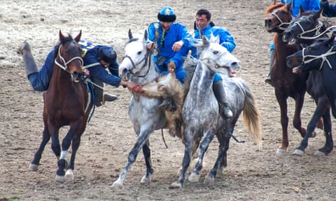 a kokpar match in Shymkent, Kazakhstan, March 22, 2017