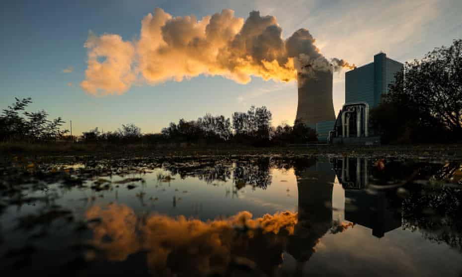 A coal-fired power station in North Rhine-Westphalia, Germany.
