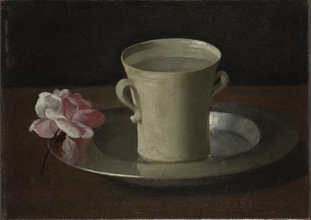A Cup of Water and a Rose by Francisco de Zurbarán, about 1630.