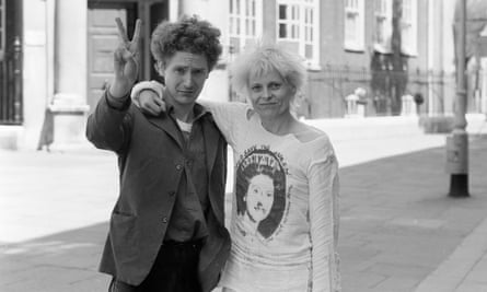 Sex Pistols manager Malcolm McLaren with Vivienne Westwood