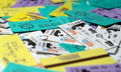 Parisian Métro tickets owned by the French author and collector Grégoire Thonnat.