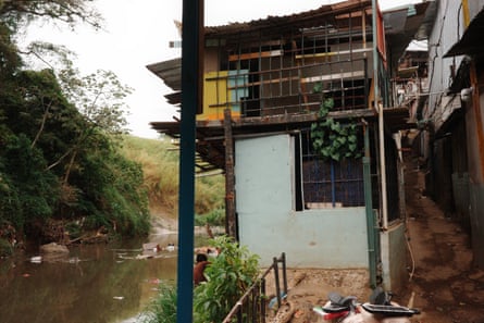 A house on the banks of a river