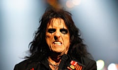 Eyes on the prize … Alice Cooper performing at Swansea Arena.