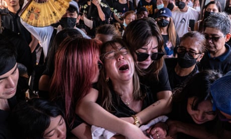 Funeral ceremony for journalist Percy Mabasa in the Philippines