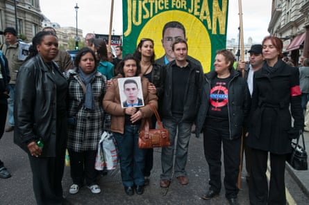 United Friends and Families Protest Custody Deaths in Whitehall march. Family of Jean Charles de Menezes and supporters in 2008