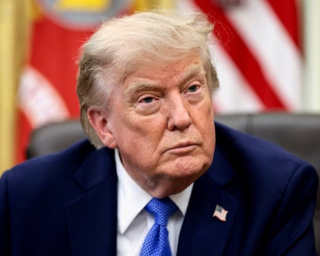 Donald Trump in the Oval Office on Thursday.