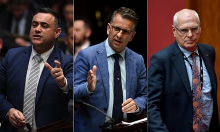 John Barilaro, Andrew Constance and Jim Molan