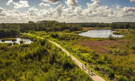 Cycling in De Wijers nature reserve