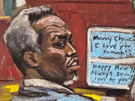 profile view of a man who looks displeased while text messages are shown in the background