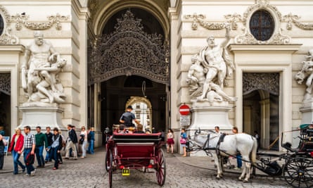 Lipizzaner horses in Vienna.