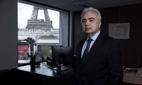 Fatih Birol, executive director of the International Energy Agency (IEA) and Turkish economist and energy expert, poses in his office at the International Energy Agency HQ in Paris