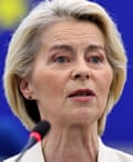 Ursula von der Leyen speaks during a debate on ‘State of the Union’ at the European parliament in Strasbourg, France, 16 September 2026. The current plenary session runs from 14 until 17 September 2026. EPA/RONALD WITTEK