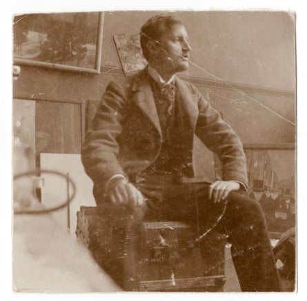 Edvard Munch in his studio, 1902