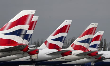 British Airways planes at Heathrow airport