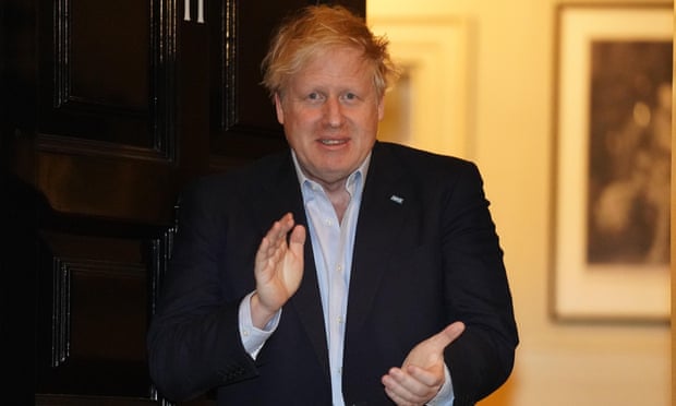 ‘Oblivious to his own vulnerability’: Boris Johnson participates in the national ‘clap for carers’ before he was admitted to hospital