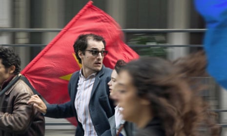 ‘Played with lisping arrogance’: Louis Garrel as Jean-Luc Godard in Redoubtable.