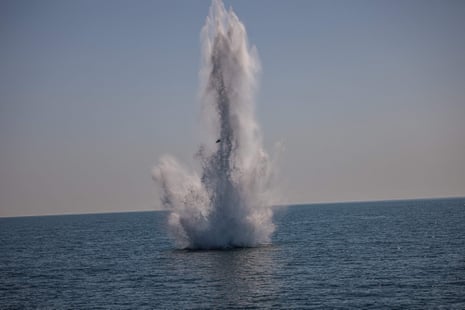 A naval mine.