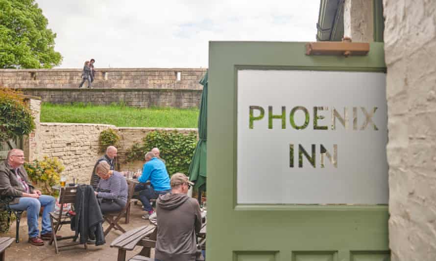 The Phoenix is close to Fishergate and next to the city walls.