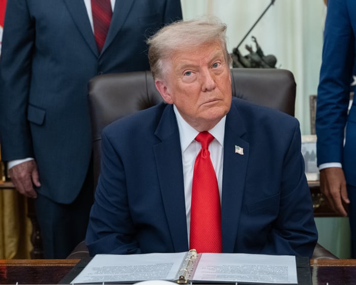 Democrats hit back at Trump after president floats changing name of New Mexico to ‘New America’ - US politics live