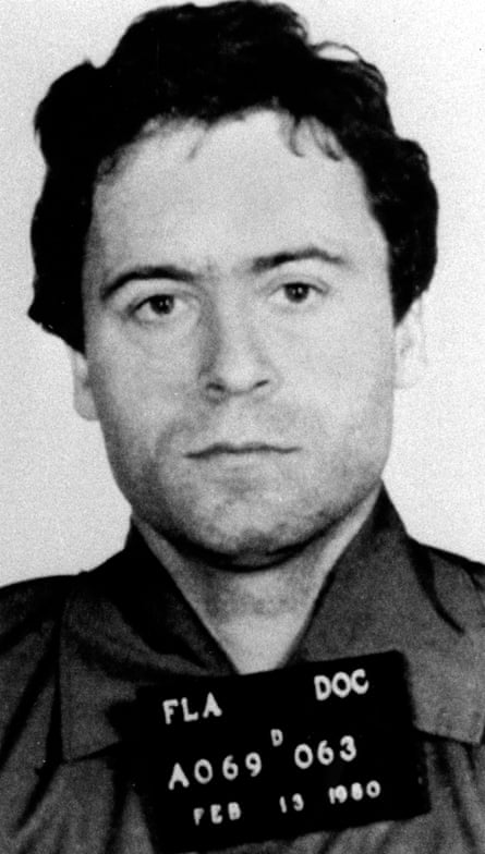 1980 police mug shot of murder suspect Ted Bundy.