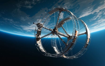A twin-ringed craft