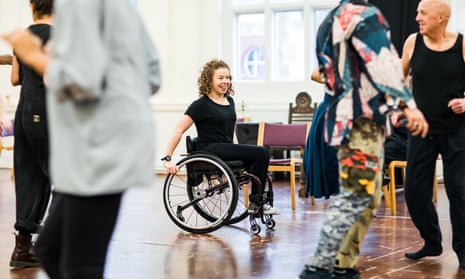 Amy Trigg in RSC rehearsals for The Taming of the Shrew.