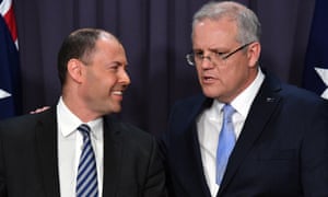 Newly elected deputy leader Josh Frydenberg and leader of the Liberal Party, Scott Morrison addresses media at a press conference at Parliament House in Canberra, Friday, August 24, 2018. (AAP Image/Mick Tsikas) NO ARCHIVING