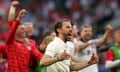 England v Switzerland: Quarter-Final - UEFA EURO 2024<br>DUSSELDORF, GERMANY - JULY 06: England manager Gareth Southgate celebrates after victory in a penalty shoot out during the UEFA EURO 2024 quarter-final match between England and Switzerland at Düsseldorf Arena on July 06, 2024 in Dusseldorf, Germany. (Photo by Ian MacNicol/Getty Images)