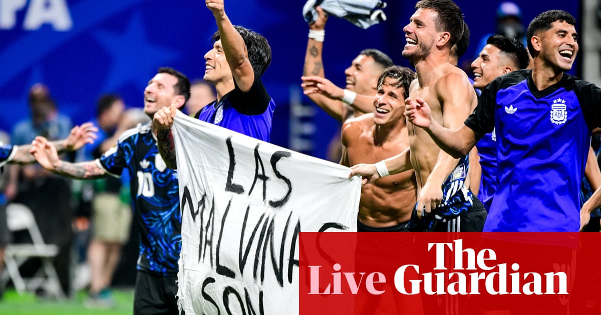 World Cup 2026: UK government backs calls for Fifa to investigate Argentina over Falklands banner; Tuchel takes blame amid criticism of tactics – live