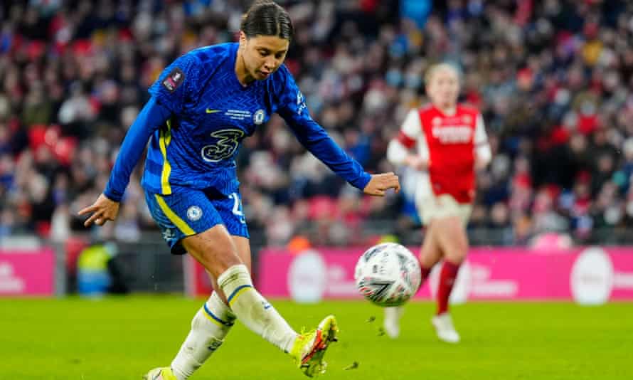 La finition audacieuse de Sam Kerr aide Chelsea à remporter une victoire 3-0 sur Arsenal lors de la finale de la FA Cup féminine 2021