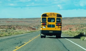 School bus on road