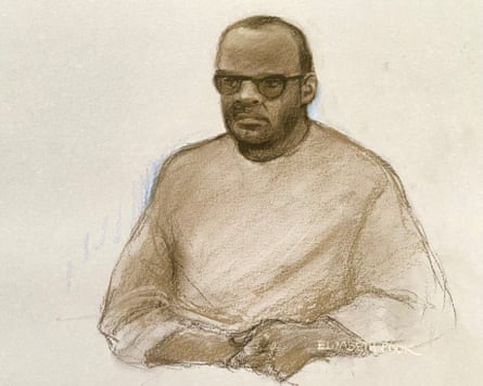 A sketch of Simon Levy wearing glasses, with a beard and a receding hairline