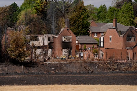 The remains of houses on Quarry Park Road in Stourbridge.