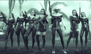 The sexy nun assassins known as The Saints depicted n Hitman: Absolution are typical of the off balance depiction of women in games.