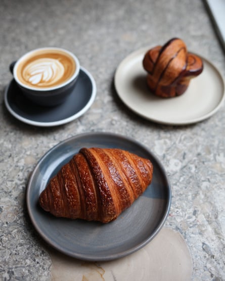 Coffee and pastry at Andersen & Maillard.