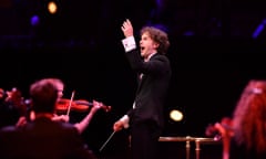 Nicholas Collon conducts the Aurora orchestra at the 2020 bbc Proms 10 September 2020