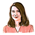 Illustration of Kate Fletcher, professor of sustainability, design and fashion, and co-author of Earth Logic