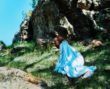 Blue Island by Ravyn Lenae album cover.