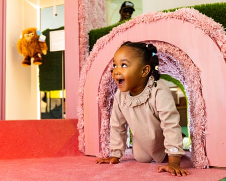 A child in the Play gallery at Young V&A.