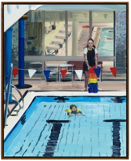 Froggy legs … Daphne’s Swimming Lesson, 2023.