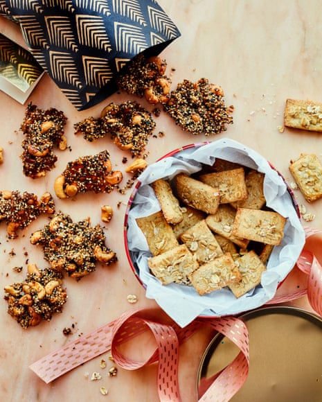 Honey &amp; Co's cashew clusters and rosemary biscuits make superb gifts.
