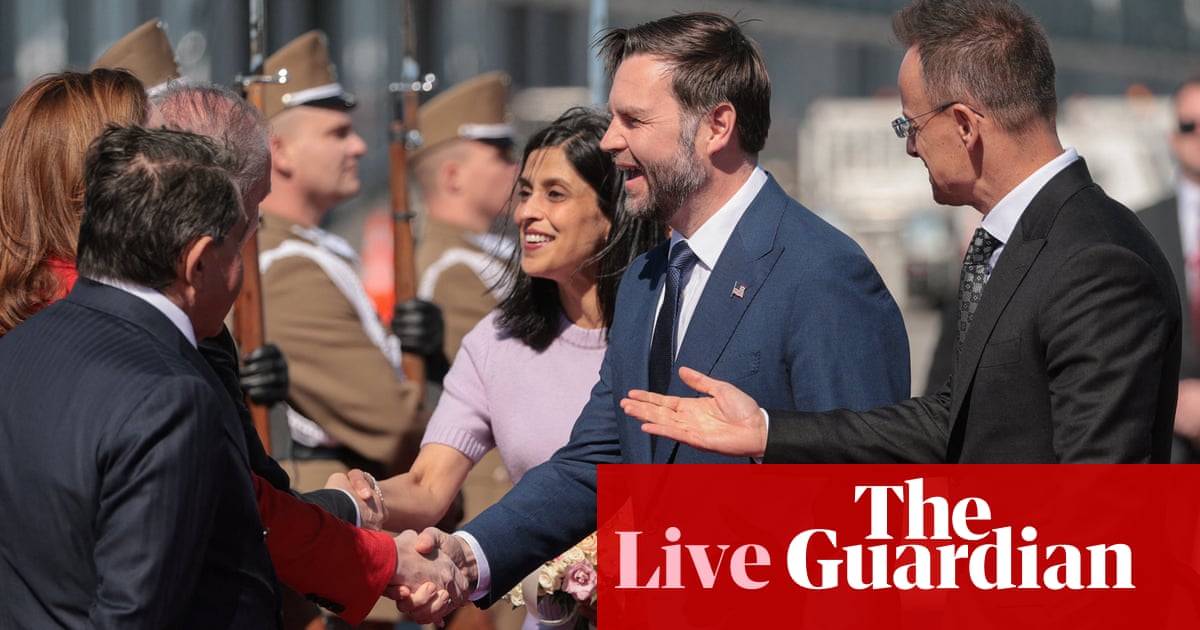 JD Vance in Budapest to back Viktor Orbán’s election campaign – Europe live