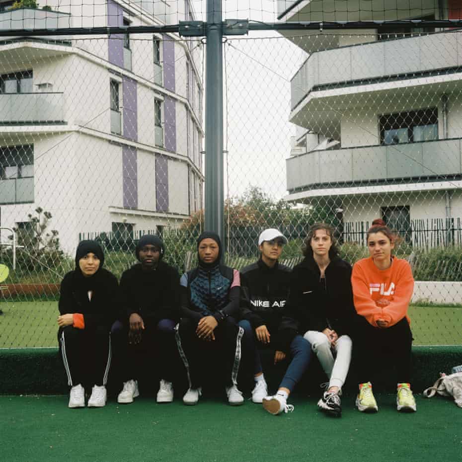 Les Hijabeuses at a training session.