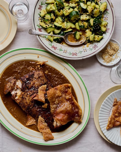 Thomasina Miers' recipes for slow-cooked pork belly with chipotle