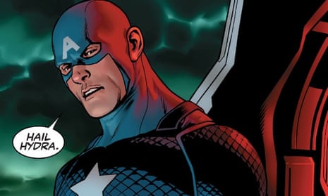 Captain America hails Hydra in Steve Rogers: Captain America #1 by Nick Spencer and Jesus Sais.
